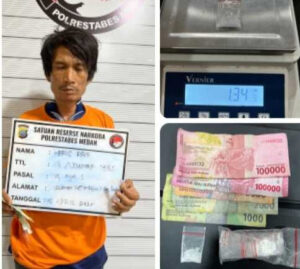 Lagi-Lagi, Polrestabes Medan Tangkap Pengedar Sabu, Bb 1,02 Gram